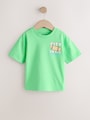 Green Skateboard Short Sleeve Back Print T-Shirt (3mths-7yrs) - Size 3-6 Months (62-68cm)
