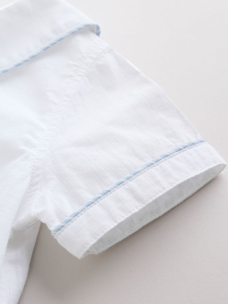 Blue Nautical Smart Shirt and Shorts Baby Set (0mths-2yrs)