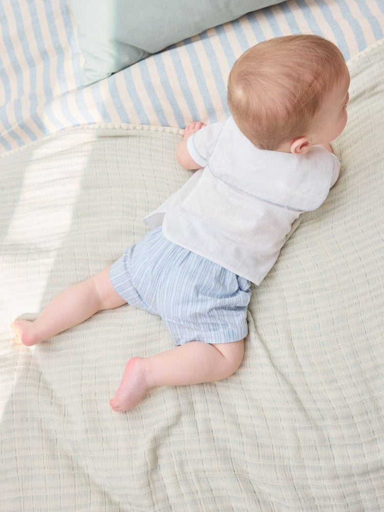 Blue Nautical Smart Shirt and Shorts Baby Set (0mths-2yrs)