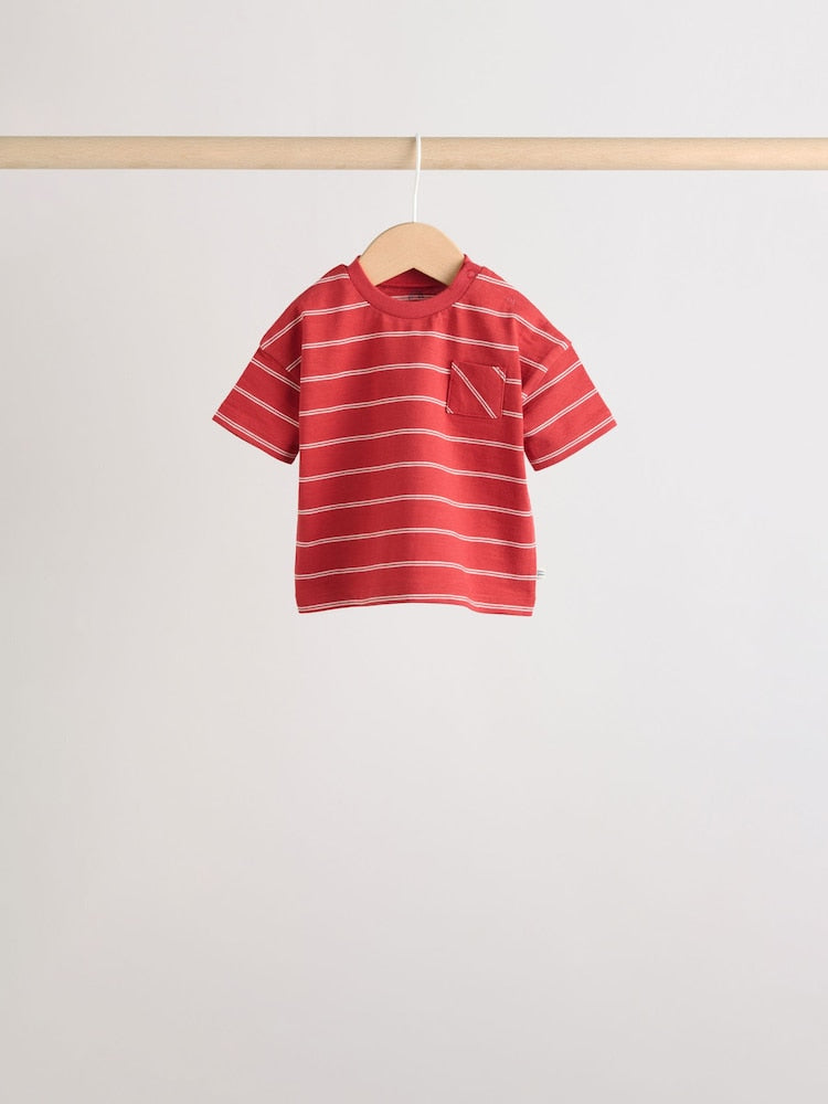 Blue/Red Homegrown Farm Tops and Shorts Baby Set 6 Piece (0mths-2yrs)