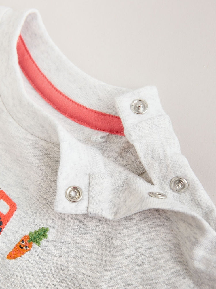 Red Farm Print Top and Shorts Baby Set (0mths-2yrs)
