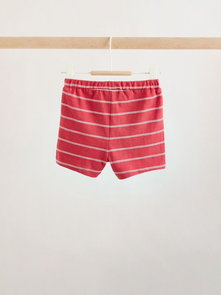Red Farm Print Top and Shorts Baby Set (0mths-2yrs)