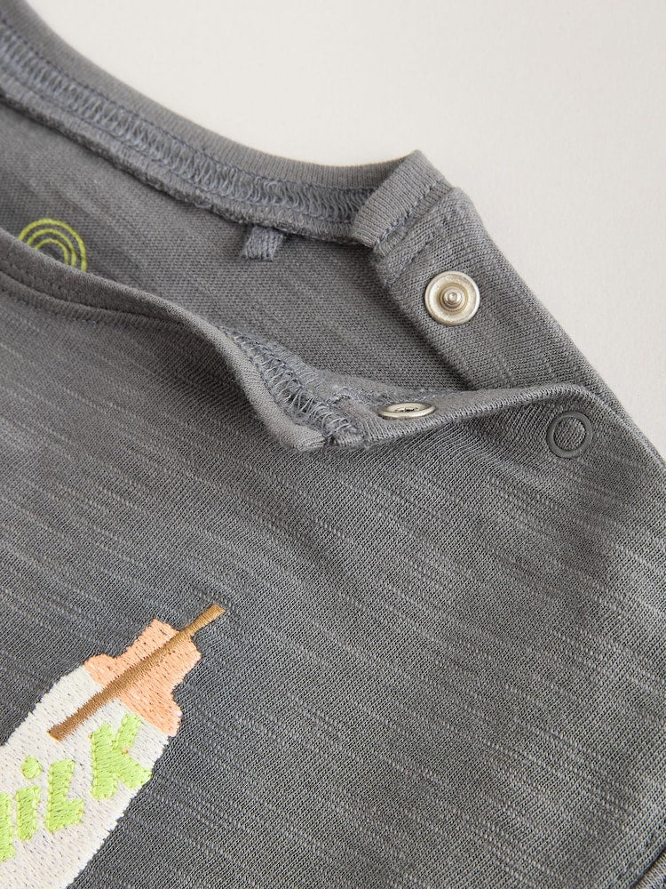 Grey Picnic Top & Trousers Baby Set (0mths-2yrs)