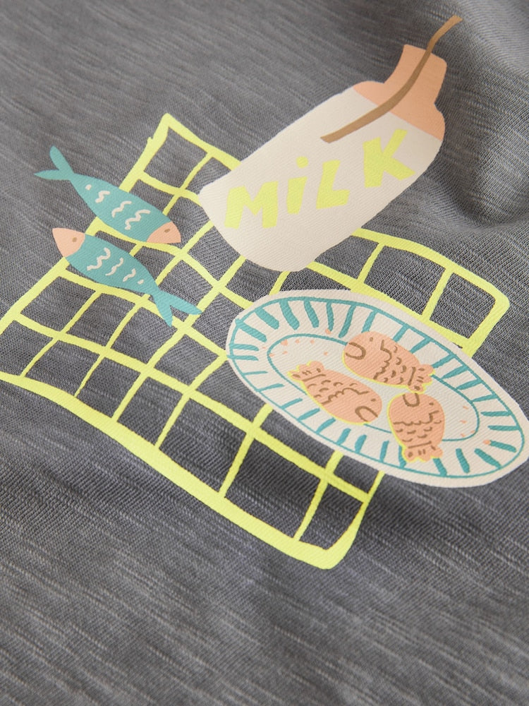 Grey Picnic Top & Trousers Baby Set (0mths-2yrs)