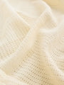 2 Pack Yellow Cotton Baby Cellular Blankets - Size 75x95