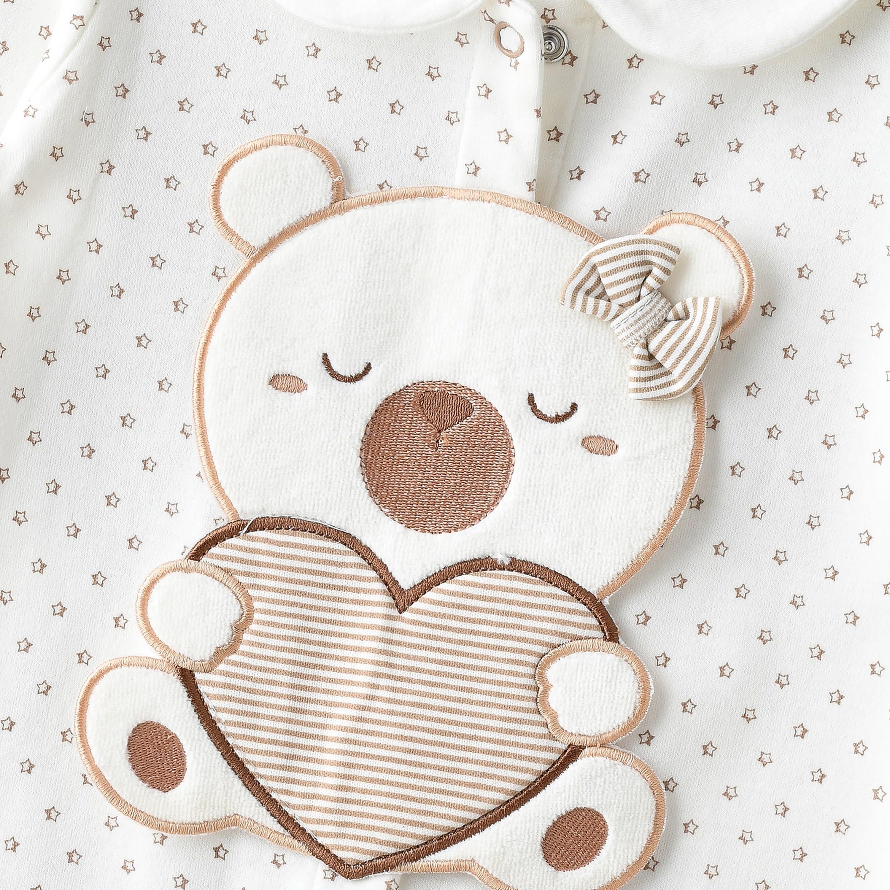 UniqKidz Printed Long Sleeves Sleepsuit