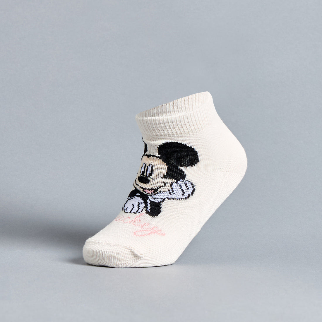 Pack of 3 - Mickey and Minnie Anti-Skid Ankle Length Socks