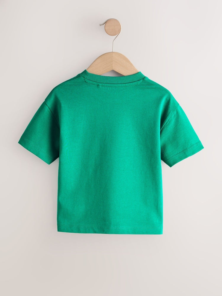Green Short Sleeve Plain T-Shirt (3mths-7yrs)