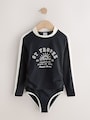 Black/White Graphic Sunsafe Suit (3-16yrs) - Size 3 Years (98cm)
