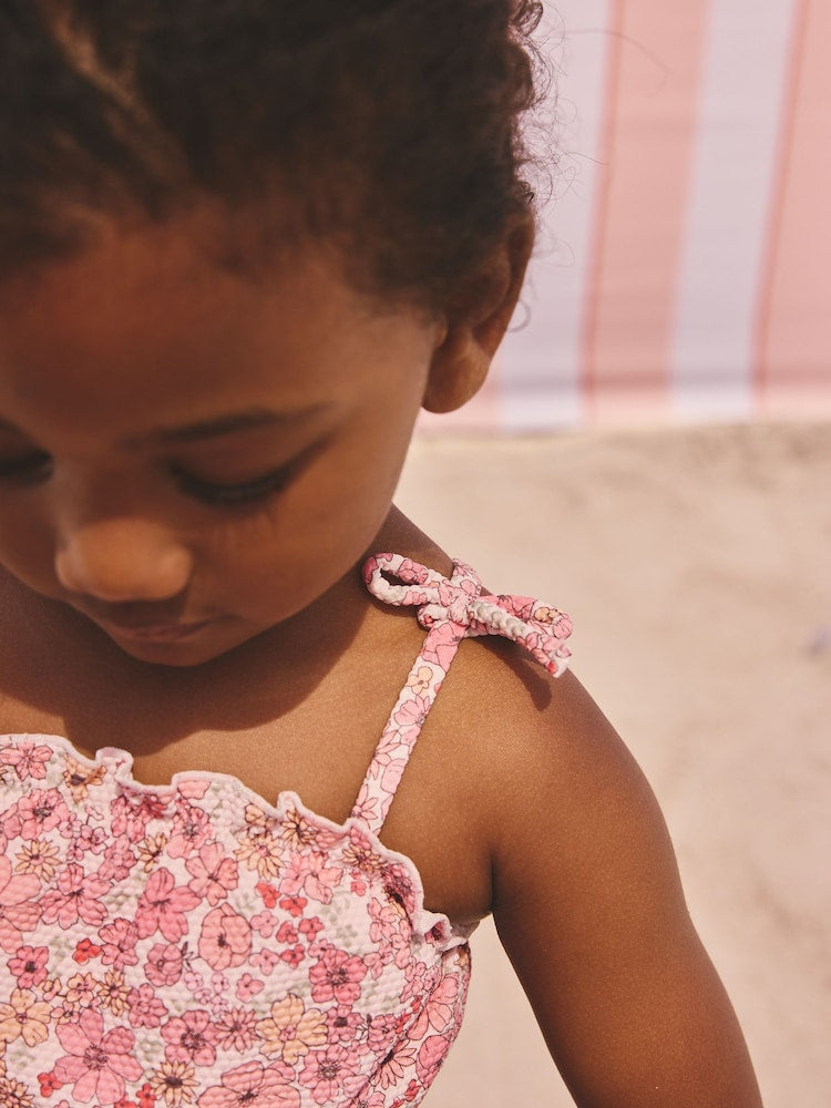 Pink Ditsy Floral Bikini (3mths-7yrs) - Size 3-6 Months (62-68cm)