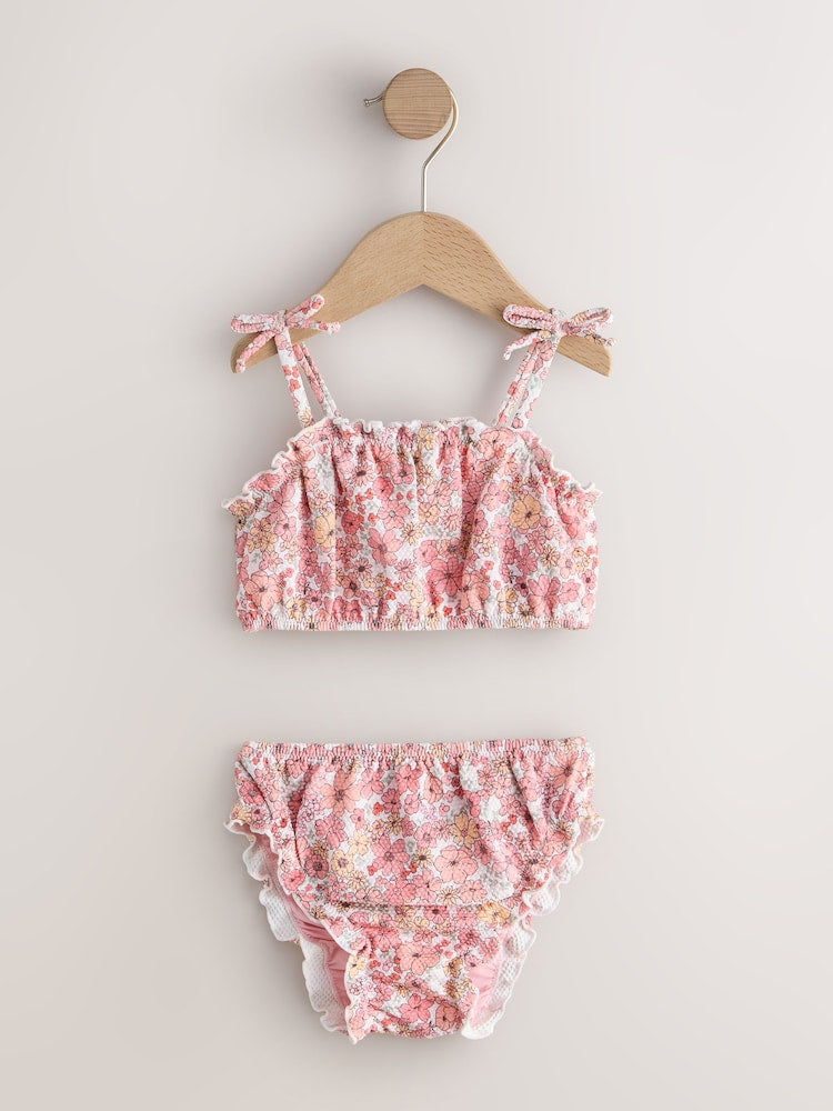 Pink Ditsy Floral Bikini (3mths-7yrs) - Size 3-6 Months (62-68cm)