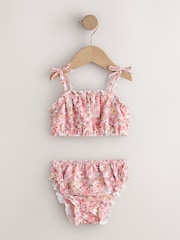 Pink Ditsy Floral Bikini (3mths-7yrs) - Size 3-6 Months (62-68cm)