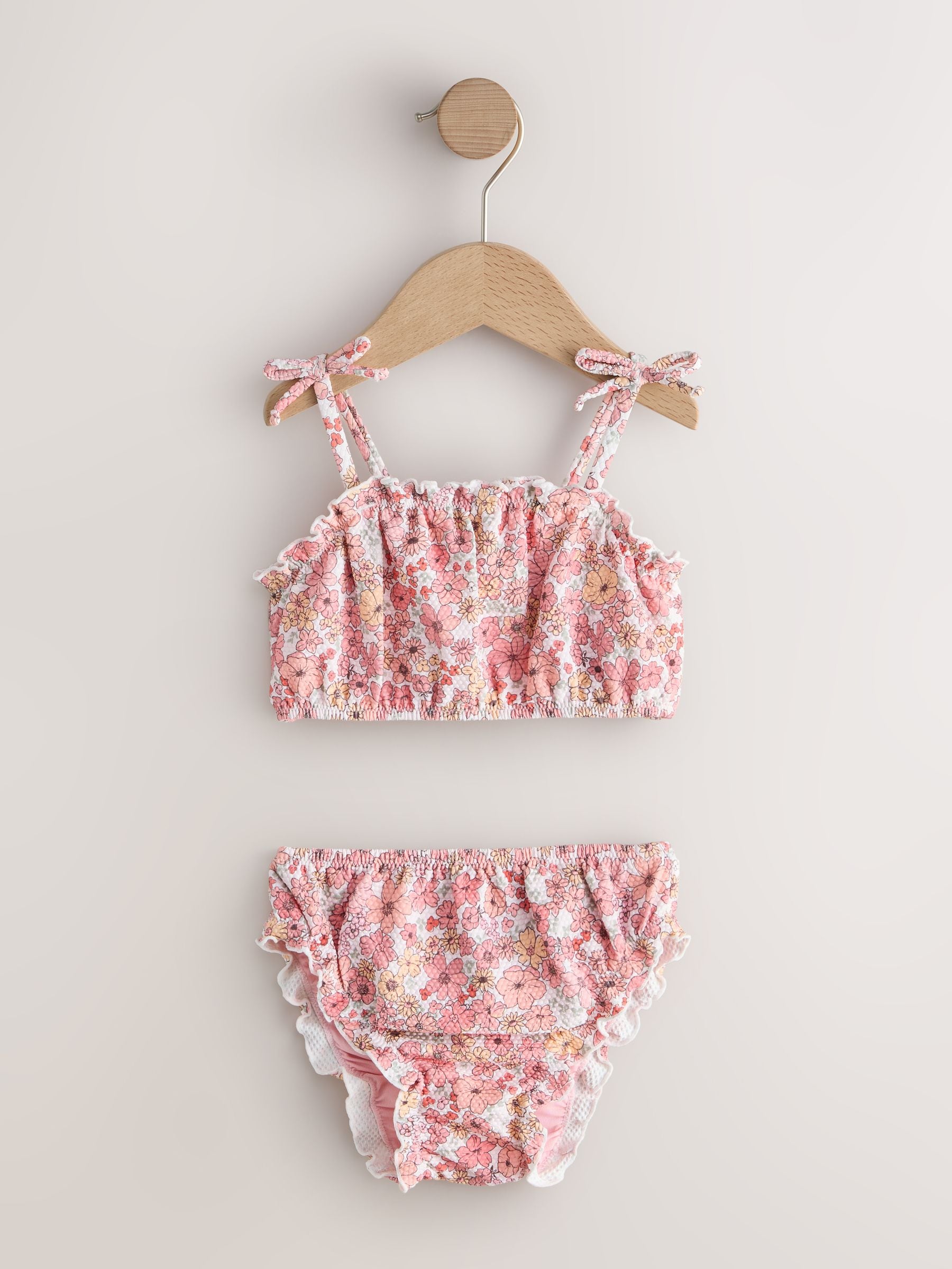 Pink Ditsy Floral Bikini (3mths-7yrs) - Size 3-6 Months (62-68cm)