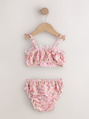Pink Ditsy Floral Bikini (3mths-7yrs) - Size 3-6 Months (62-68cm)