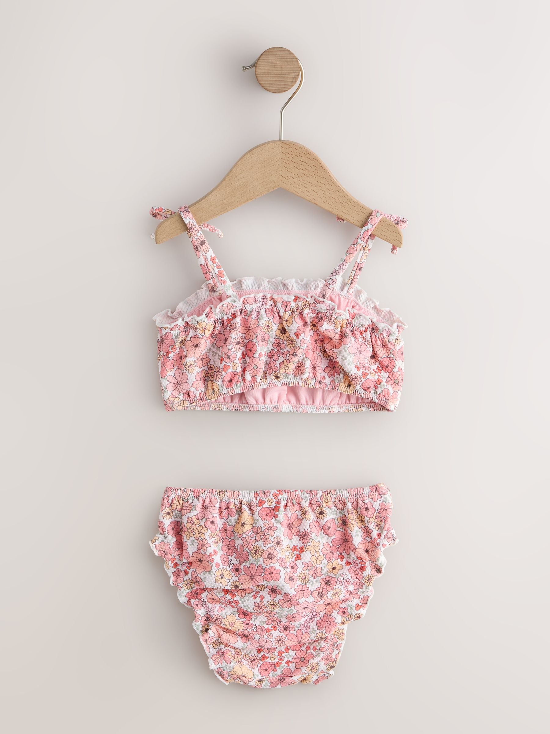 Pink Ditsy Floral Bikini (3mths-7yrs) - Size 3-6 Months (62-68cm)