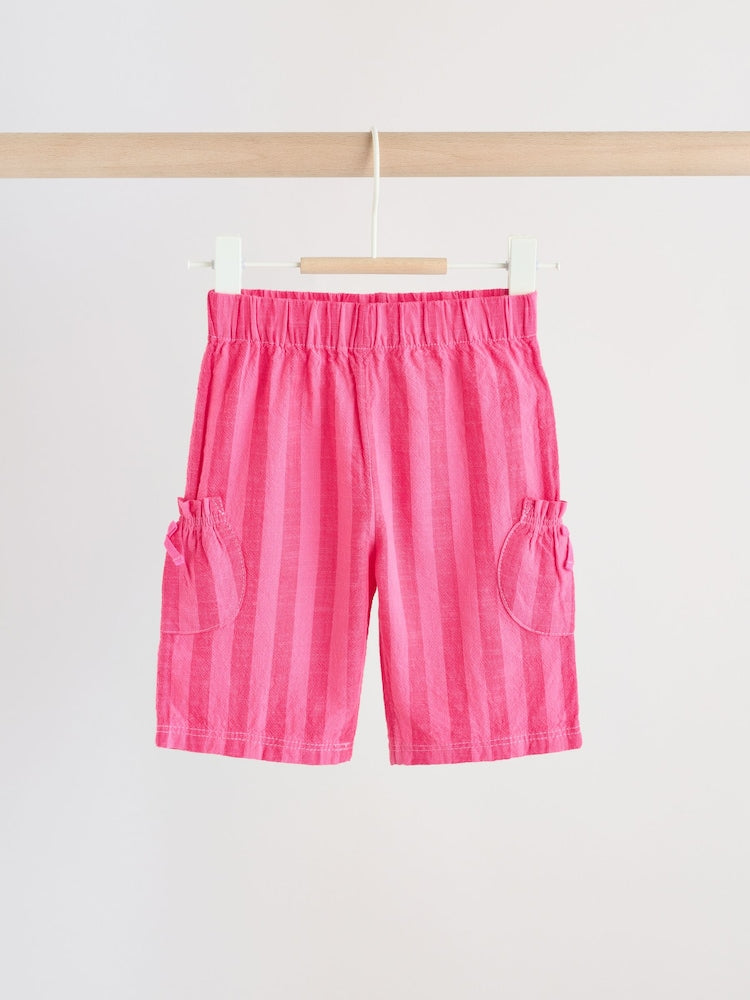 Red Stripe Baby Woven Top and Trousers Set 2 Piece (0mths-2yrs)