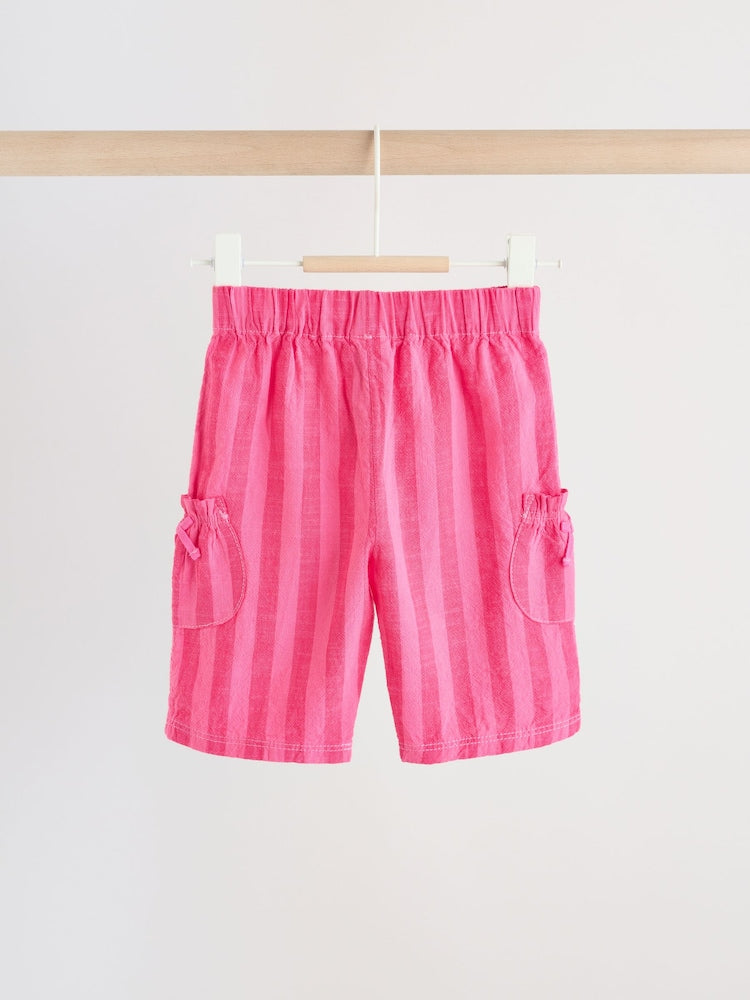 Red Stripe Baby Woven Top and Trousers Set 2 Piece (0mths-2yrs)