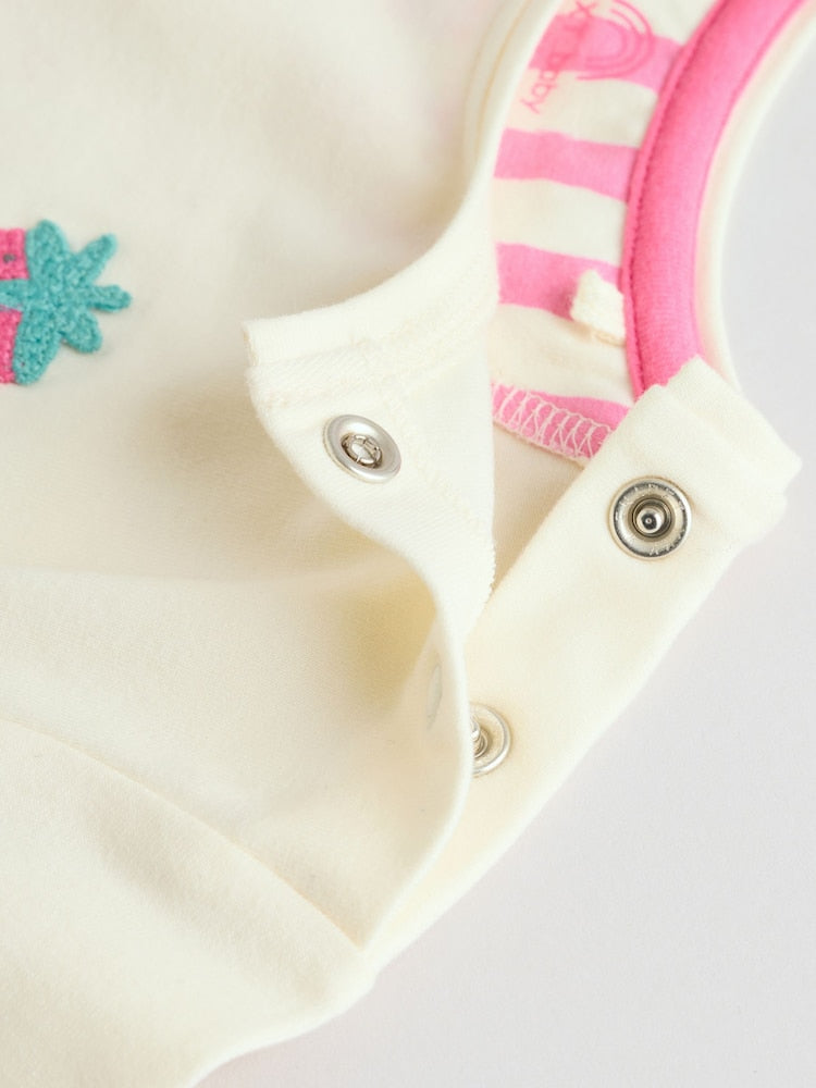 White Berry Short Sleeve Baby Top and Leggings 2 Piece Set (0mths-2yrs)