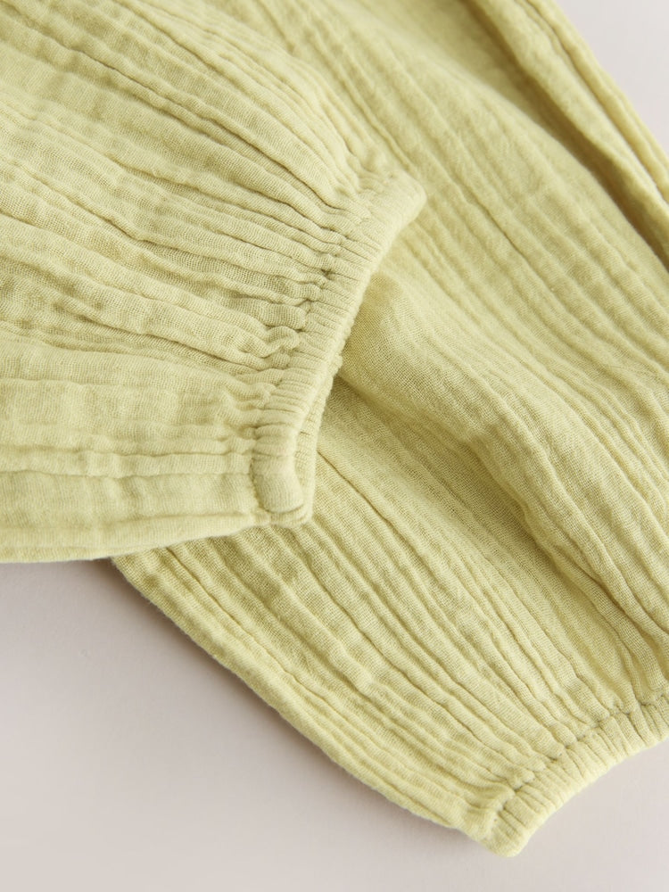Khaki Green Pull On Trousers (3mths-7yrs)