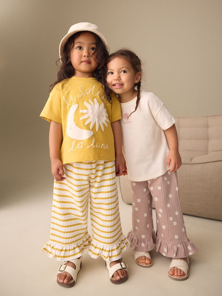Neutral Top & Trousers Set 2 Pack (3mths-7yrs)