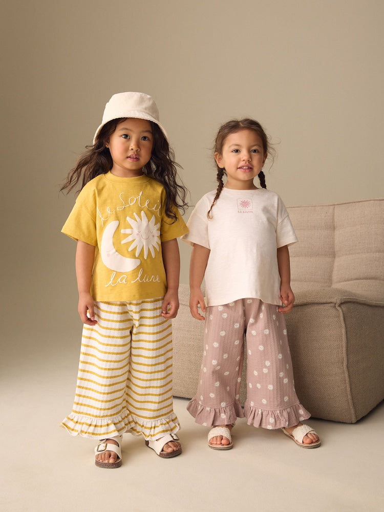 Neutral Top & Trousers Set 2 Pack (3mths-7yrs)