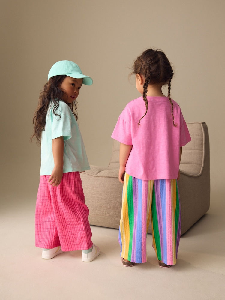 Pink Rainbow Top & Trousers Set 2 Pack (3mths-7yrs)
