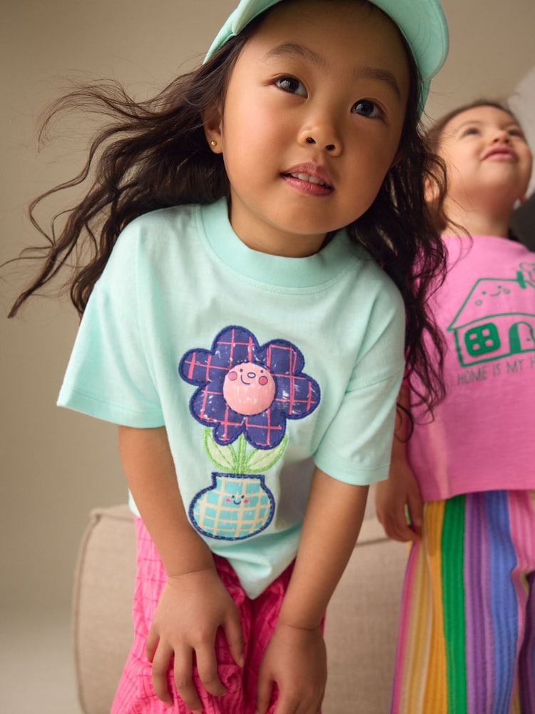 Pink Rainbow Top & Trousers Set 2 Pack (3mths-7yrs)