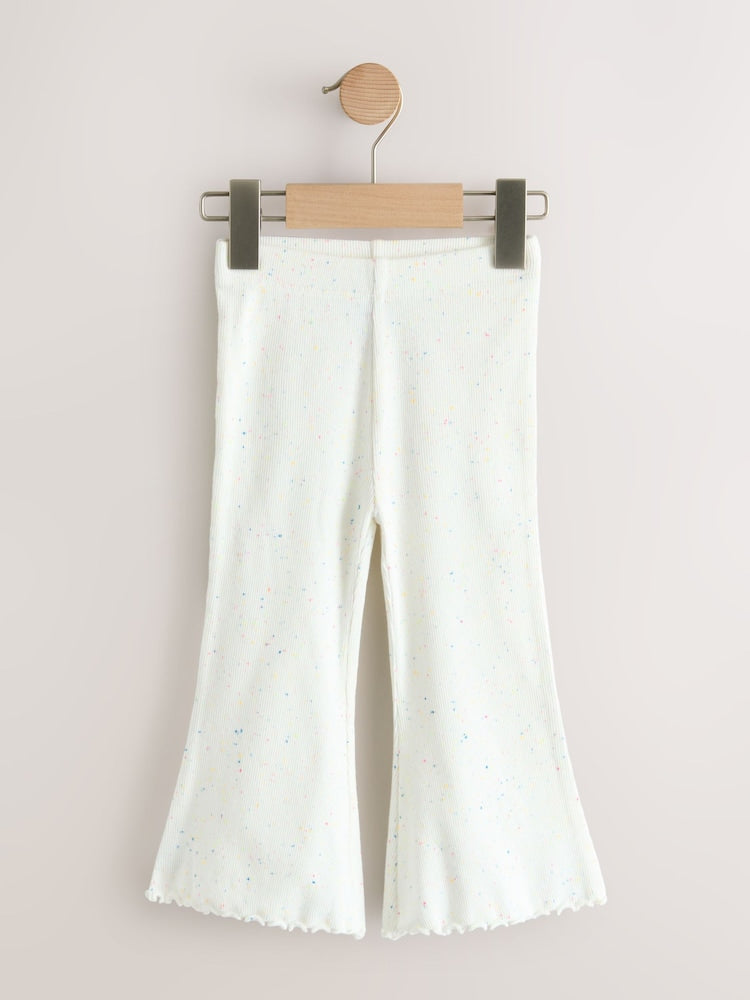 Pink/Floral Flared Leggings 3 Pack (3mths-7yrs) - Size 3-6 Months (62-68cm)
