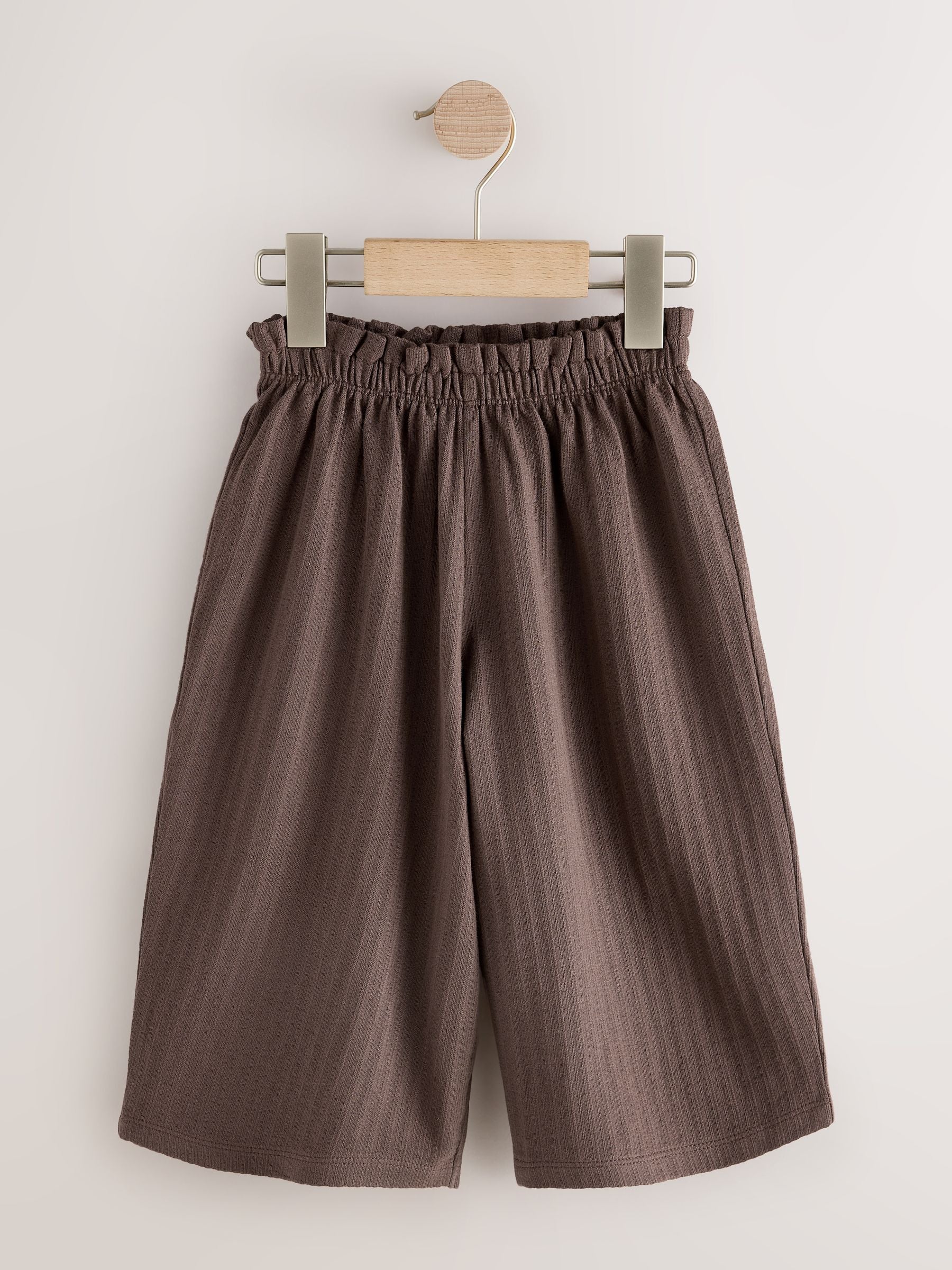 Neutral Wide Leg Trousers 3 Pack (3mths-7yrs) - Size 3-6 Months (62-68cm)