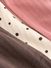 Neutral Wide Leg Trousers 3 Pack (3mths-7yrs) - Size 3-6 Months (62-68cm)