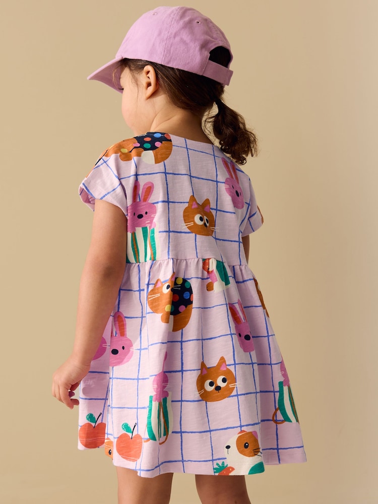 Pink Pets Jersey Dress (3mths-7yrs)