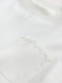 Ecru White Short Sleeve Ric Rac Trim T-Shirt (3mths-7yrs) - Size 3-6 Months (62-68cm)