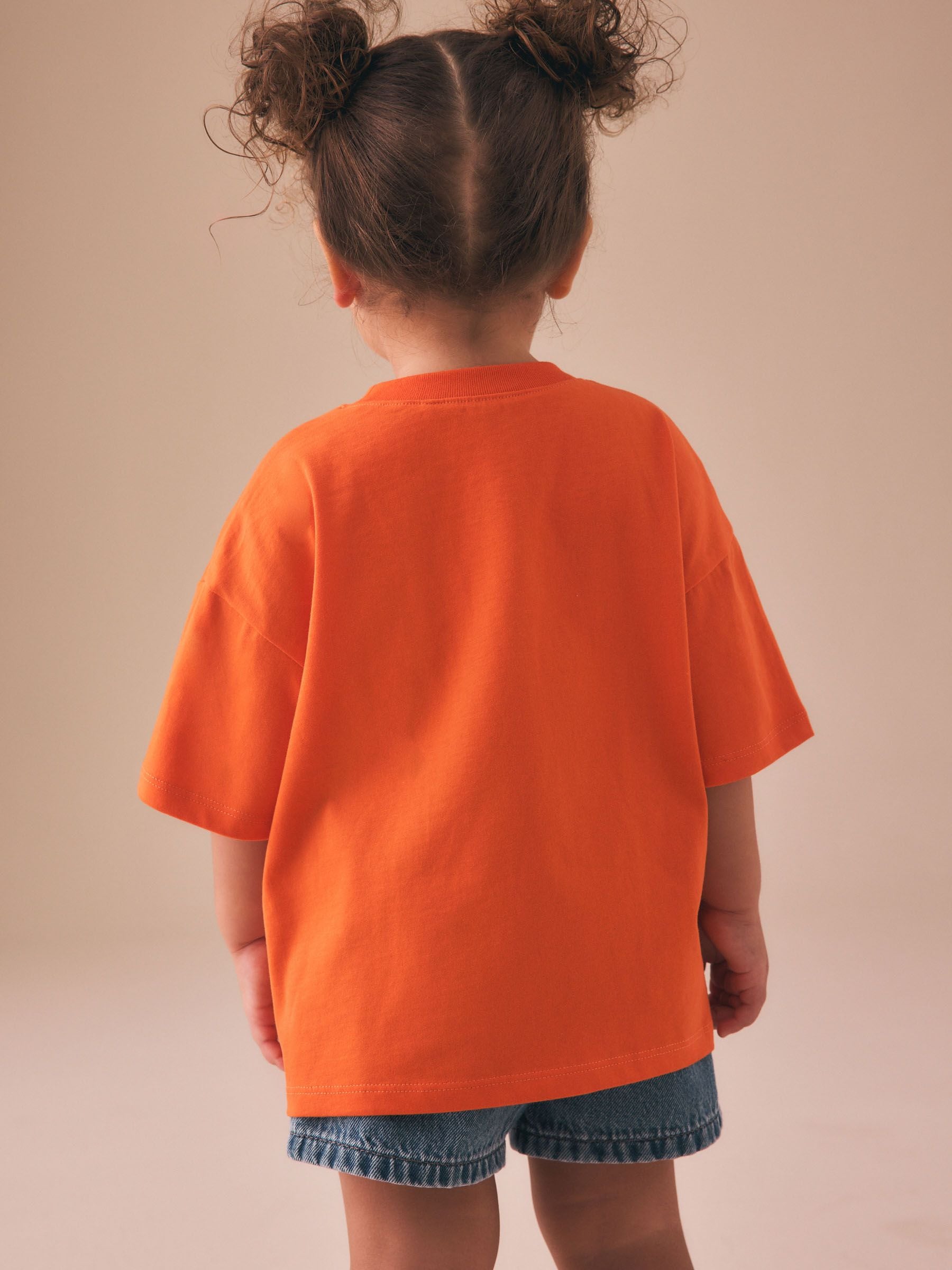 Orange Cat Short Sleeve T-Shirt (3mths-7yrs) - Size 3-6 Months (62-68cm)