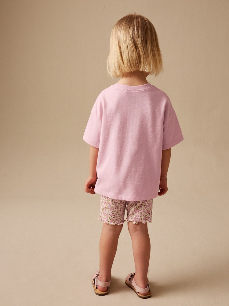 Pink Fairy T-Shirt and Cycle Shorts Set (3mths-7yrs)