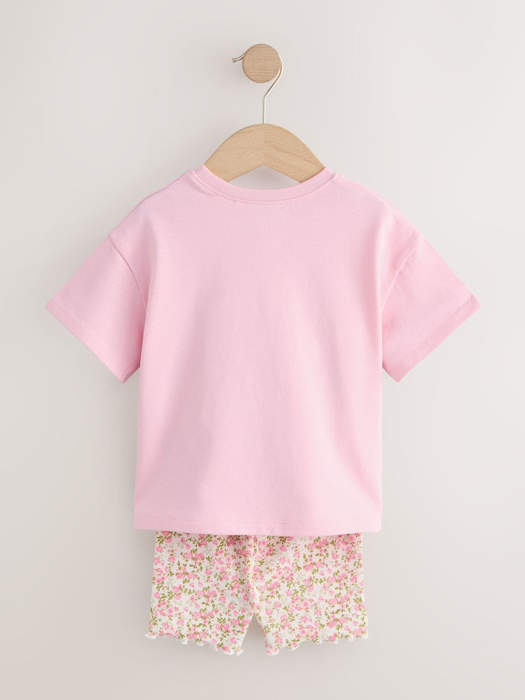 Pink Fairy T-Shirt and Cycle Shorts Set (3mths-7yrs)