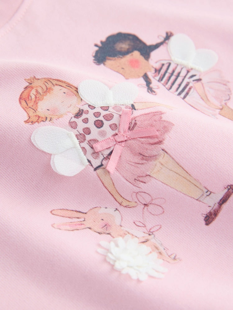 Pink Fairy T-Shirt and Cycle Shorts Set (3mths-7yrs)