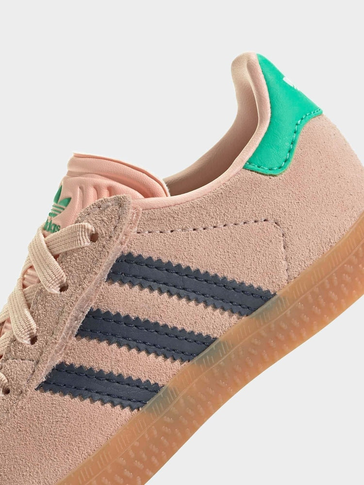 adidas Originals Pink Gazelle Comfort Closure Elastic Laces Infant Trainers