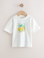 White Bananas Short Sleeve Back Print T-Shirt (3mths-7yrs) - Size 3-6 Months (62-68cm)