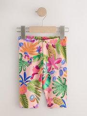 Pink Fruit Print Crop Leggings (3mths-7yrs) - Size 3-6 Months (62-68cm)