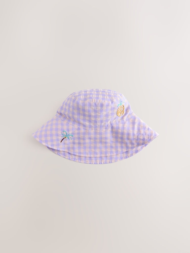 Purple Bucket Hat (3mths-13yrs)