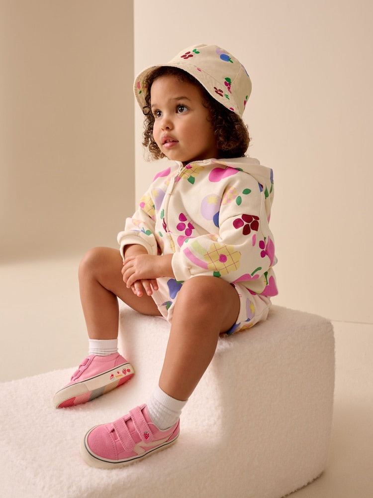 Pink Fruit Pattern Bucket Hat (3mths-13yrs)