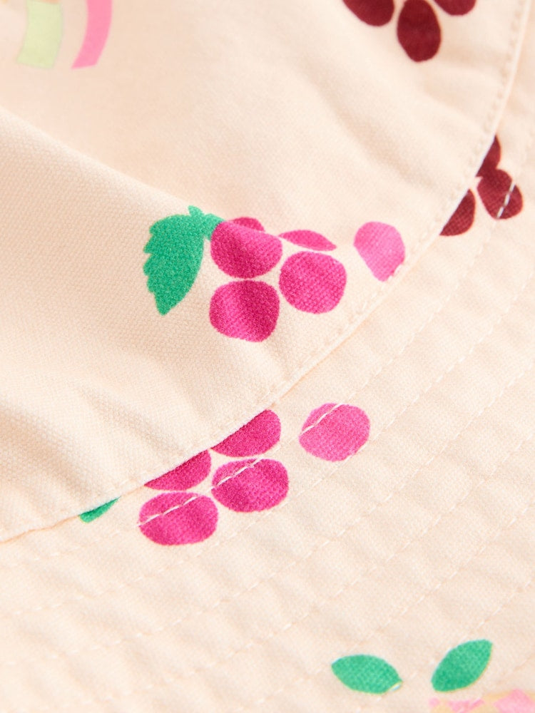 Pink Fruit Pattern Bucket Hat (3mths-13yrs)