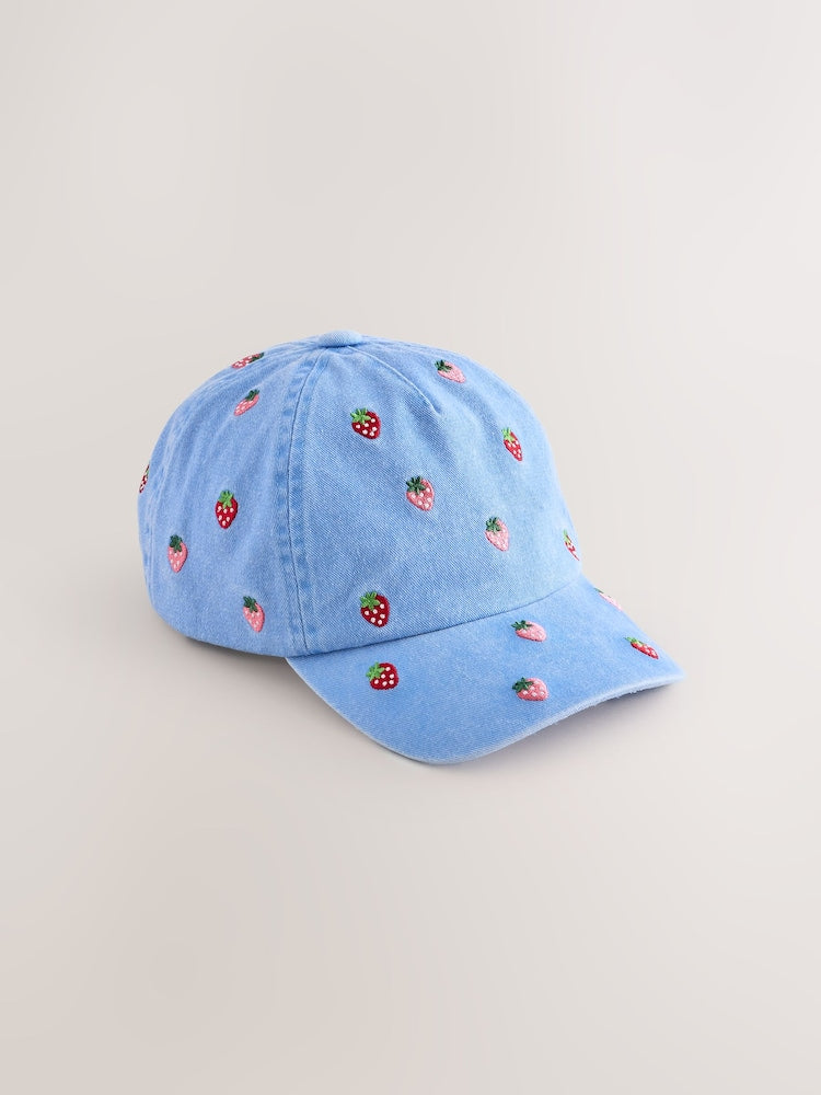 Blue/Red Berries Baseball Cap (1-16yrs)