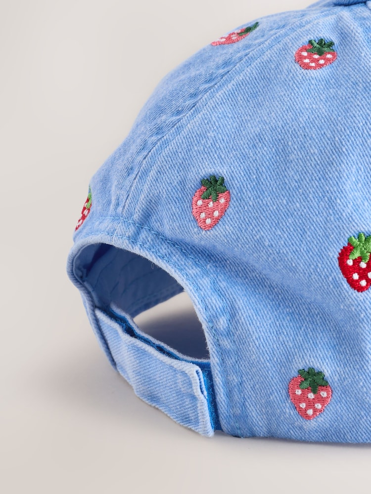 Blue/Red Berries Baseball Cap (1-16yrs)