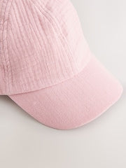Pink Bow Back Cap (3mths-10yrs) - Size 3-9 Months (62-74cm)