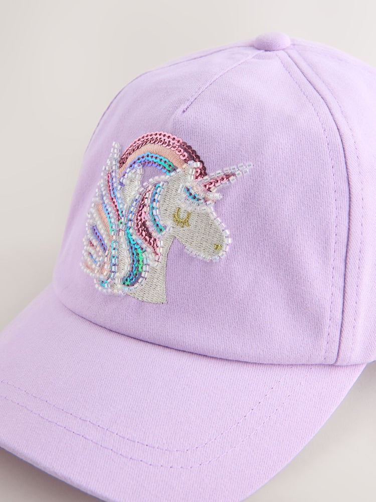 Lilac Purple Unicorn Cap (1-16yrs)