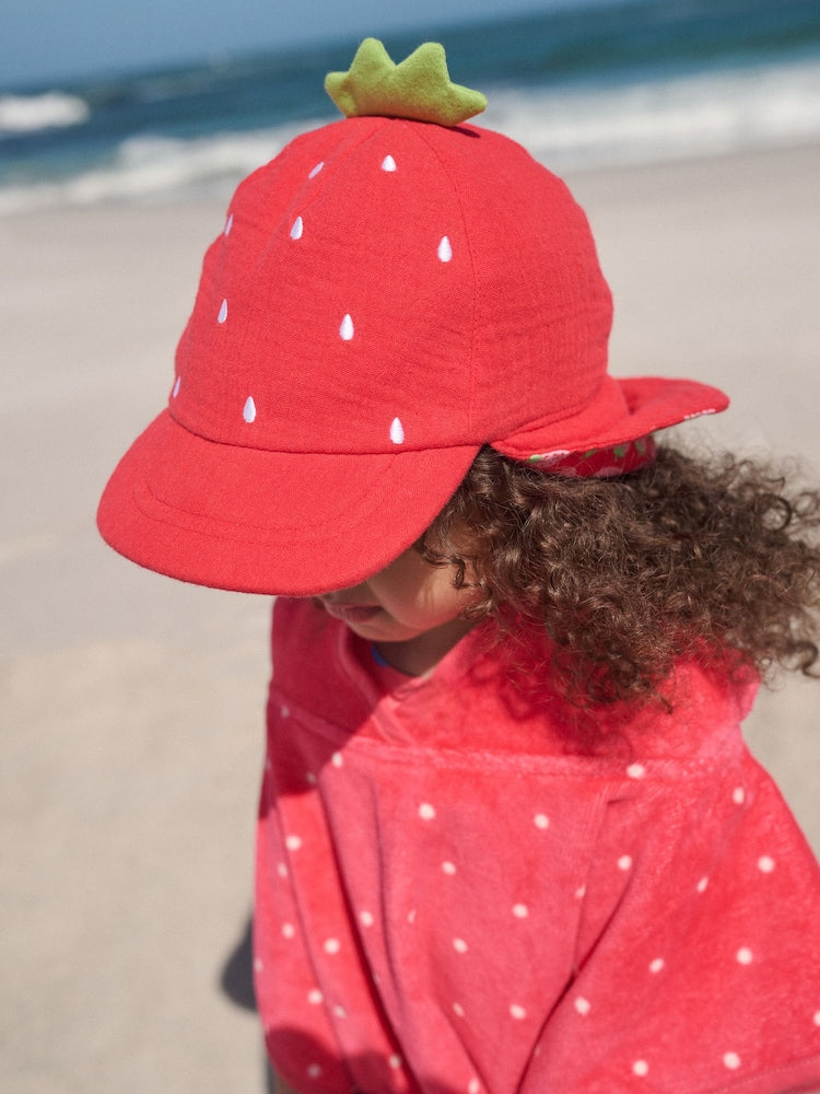 Red Strawberry Legionnaire Hat (3mths-10yrs)