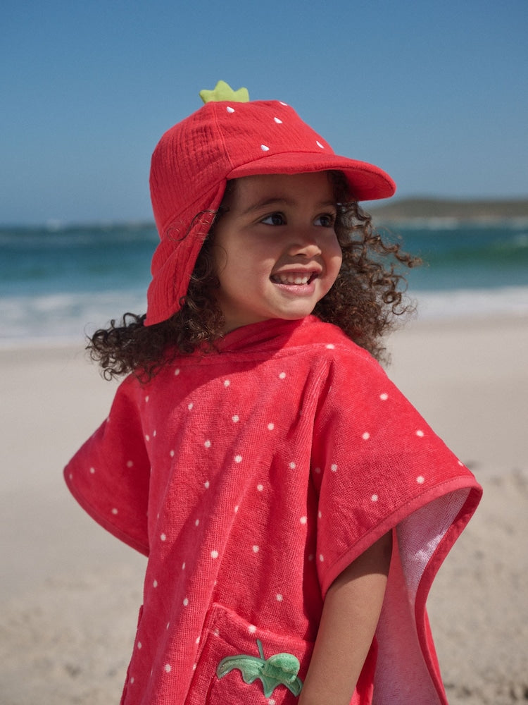 Red Strawberry Legionnaire Hat (3mths-10yrs)