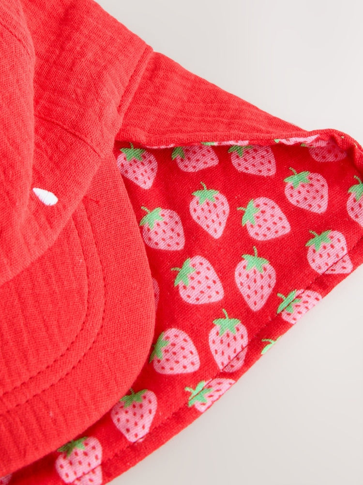Red Strawberry Legionnaire Hat (3mths-10yrs)
