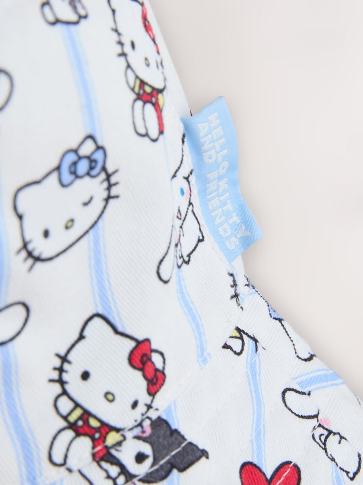 White/Blue/Red Hello Kitty Bucket Hat (1-16yrs)